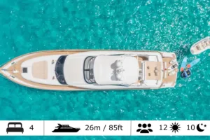 IBIZA Luxury yacht charter