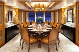 luxury superyacht rental mallorca yacht experiences special dinner