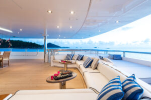 luxury yacht rental ibiza terrace